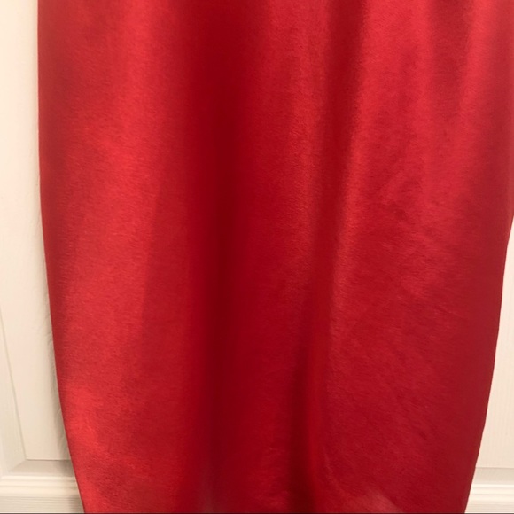 Vintage La Senza Satin Slip Dress Red Size Large - Picture 6 of 8